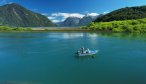 Martin Pescador lake fly fishing in Chile