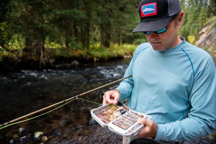 Choosing the right fly set up is crucial to success when playing the Dry-Dropper game. 