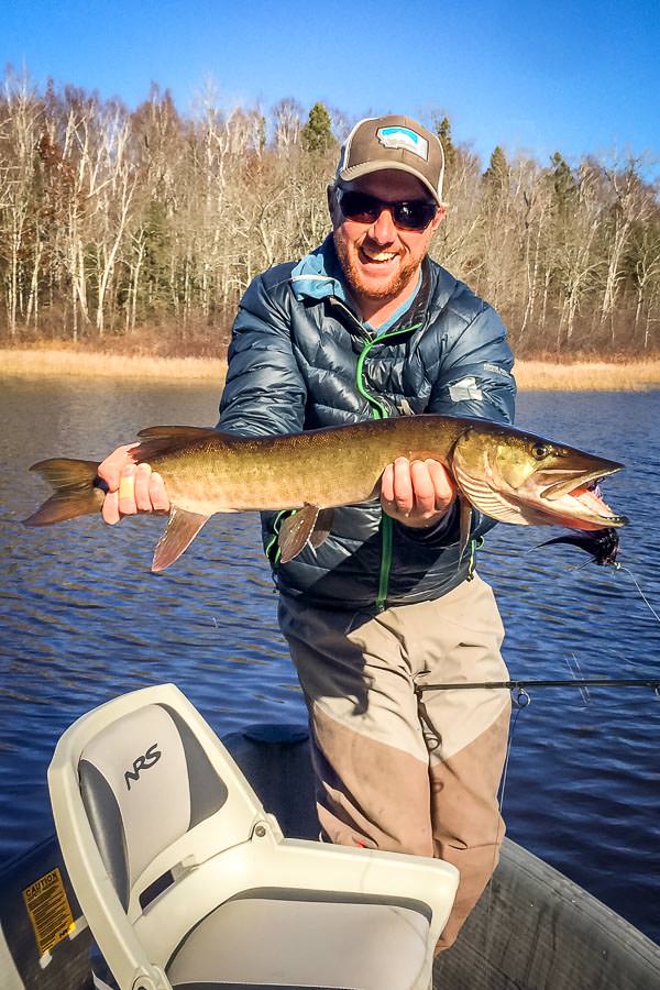 Doug Casey's first musky ever on a fly!