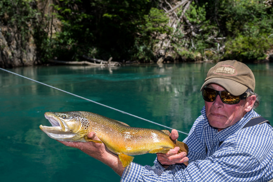 The legendary Monte Becker.  Monte helped pioneer Chilean fly fishing and is a wizard on the oars