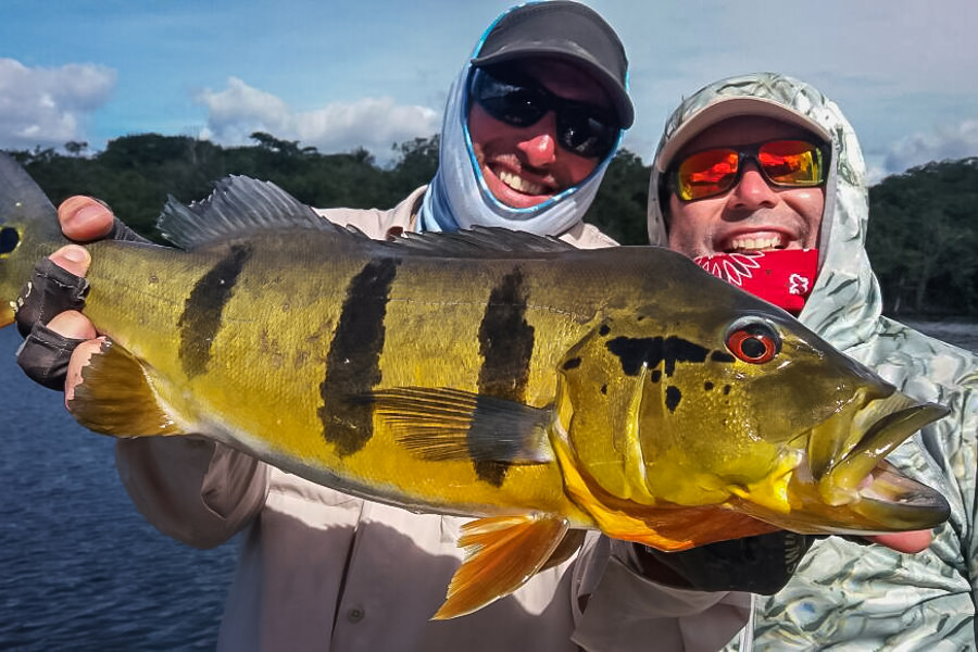 Geoff and Anthony with yet another big boy from their epic back country lagoon day