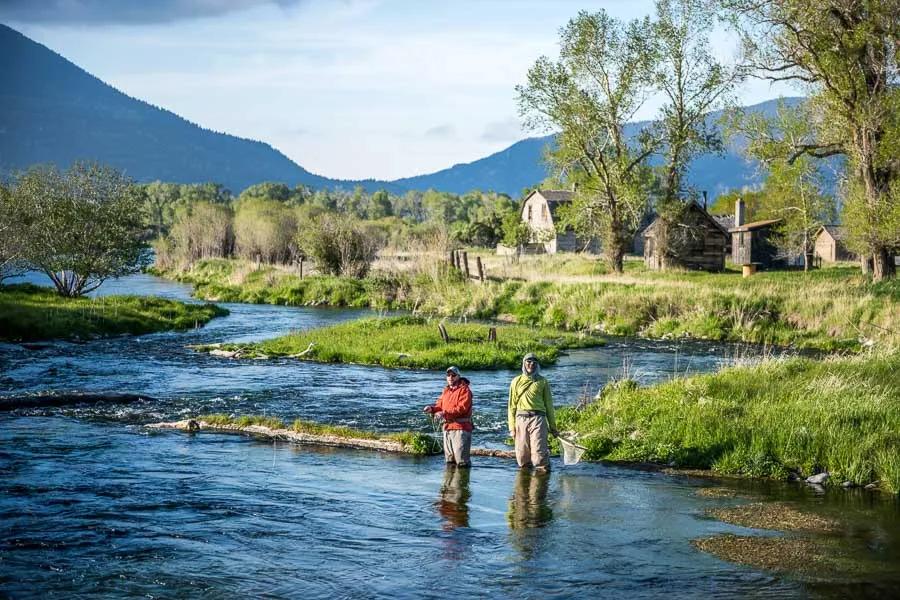 Spring fishing on Depuy's Spring Creek in Montana Montana spring fishing on Depuy Spring Creek