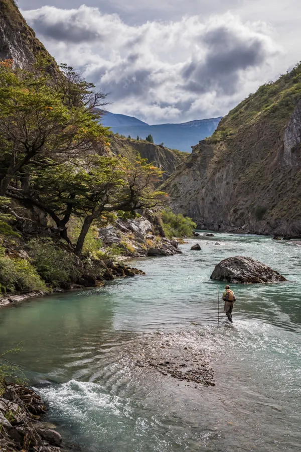 Small stream wading in Chile