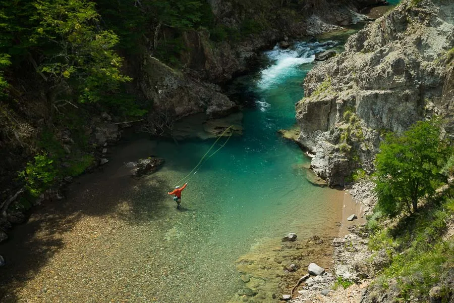Montana Angler Fishing in Chile
