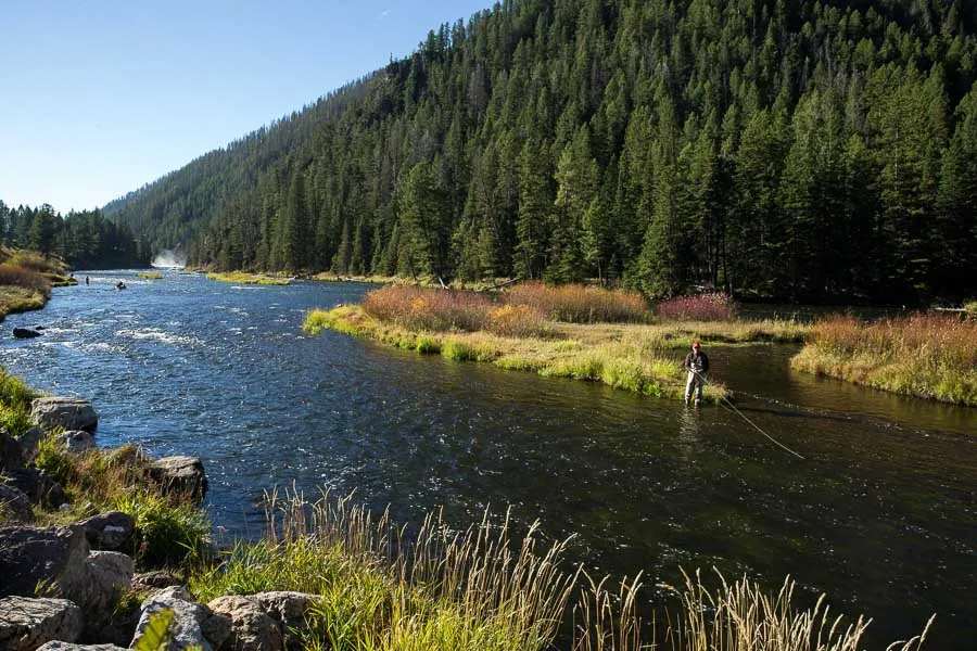 down river