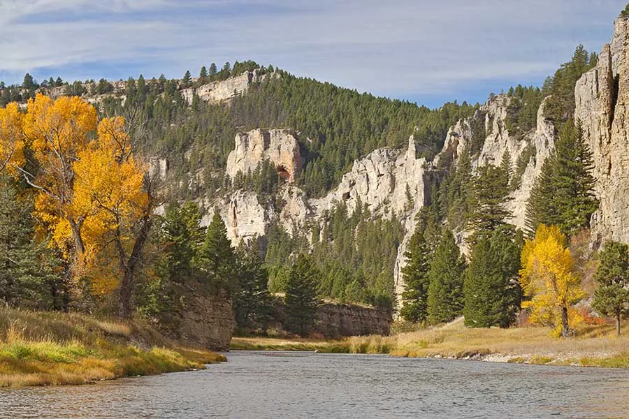 fall mountain range