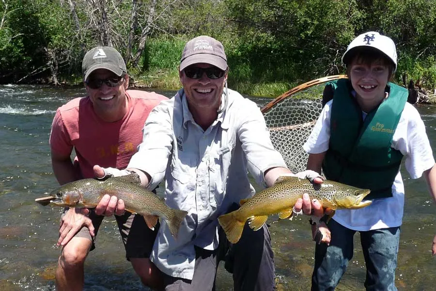 small stream double fish