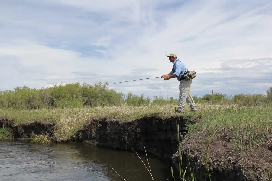 fishing off bank