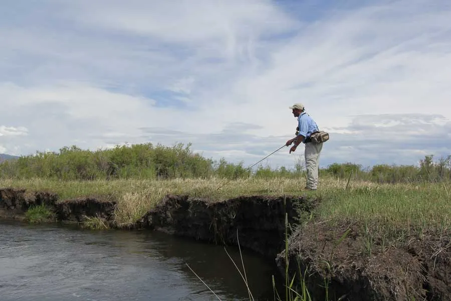 fishing off bank