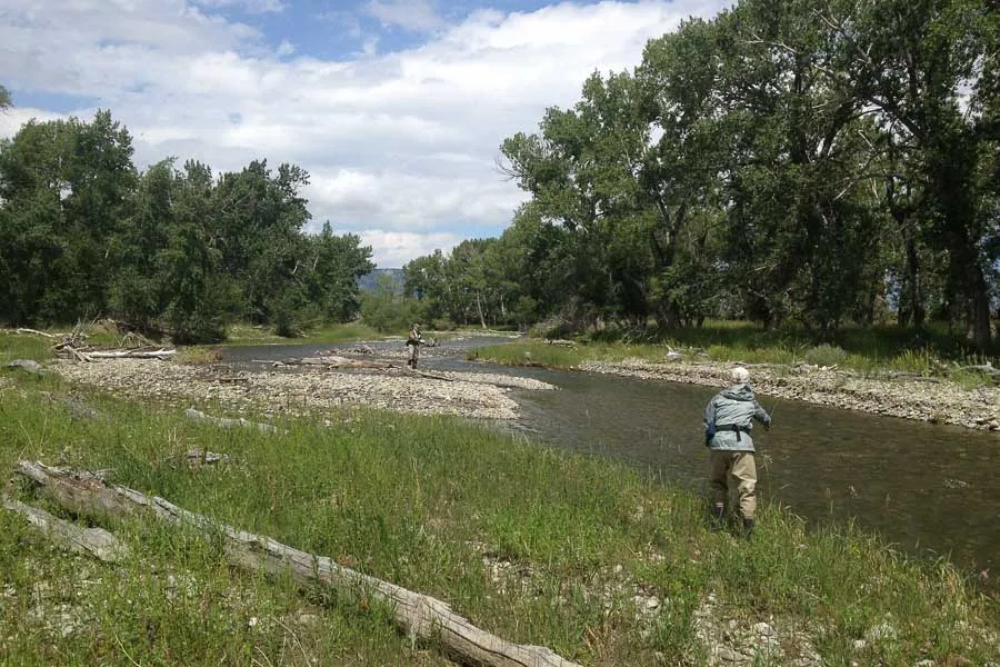 fishing off bank