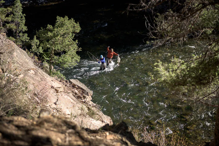 Wade fishing Montana