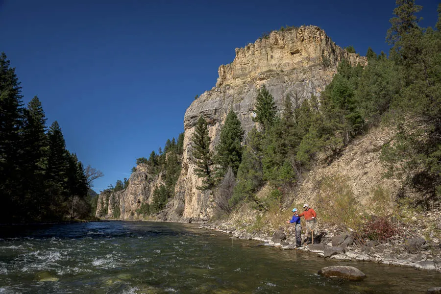 Fishing the Gallatin River