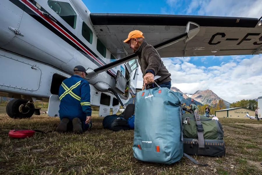 Flying into steelhead lodge