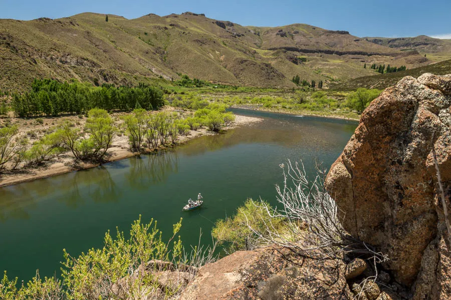 Fly fishing Argentina's alumine river