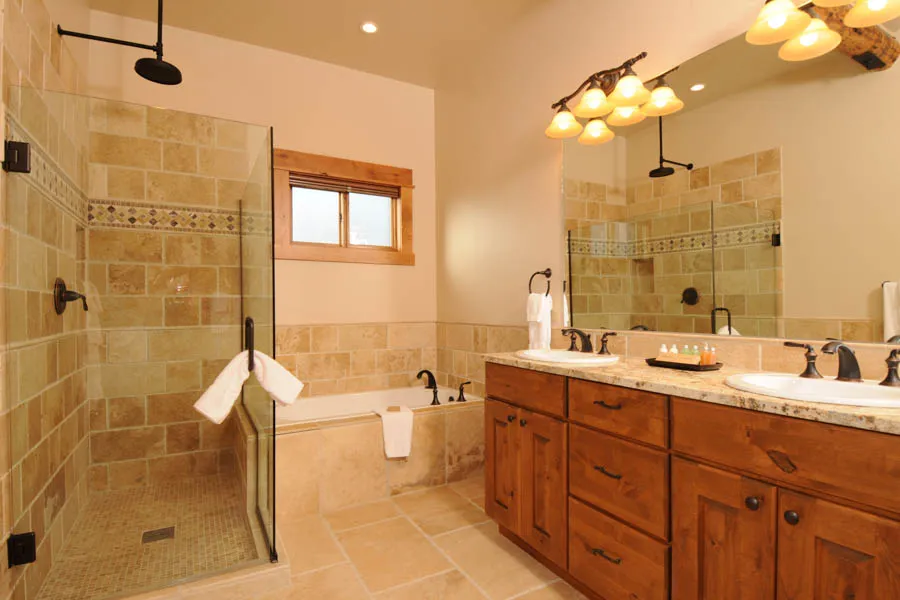 Lodge bathroom