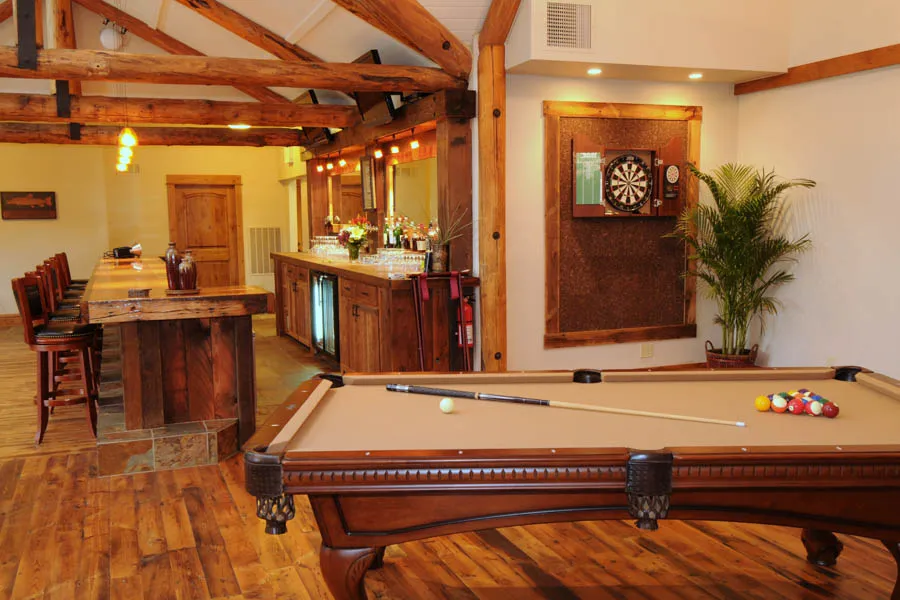 Montana lodge game room