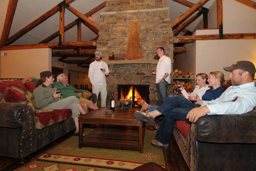 dinner at the lodge