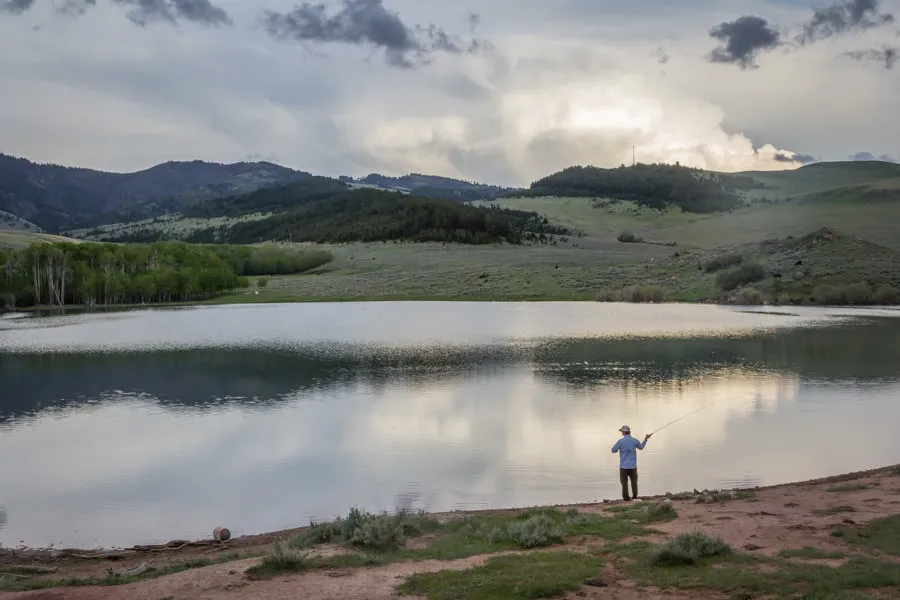private lake fishing