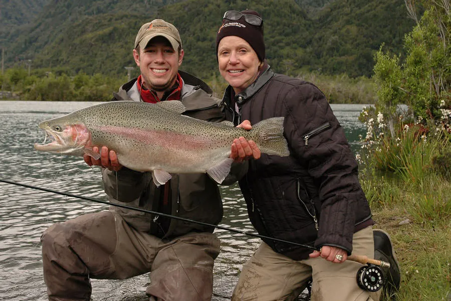 nice rainbow trout in chile