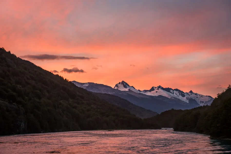 sunset on the Baker