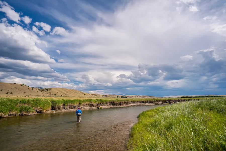 wade fishing Montana