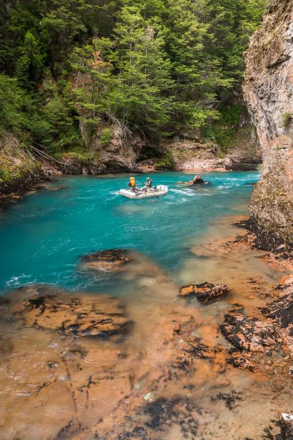 Canyon rafting in Chile