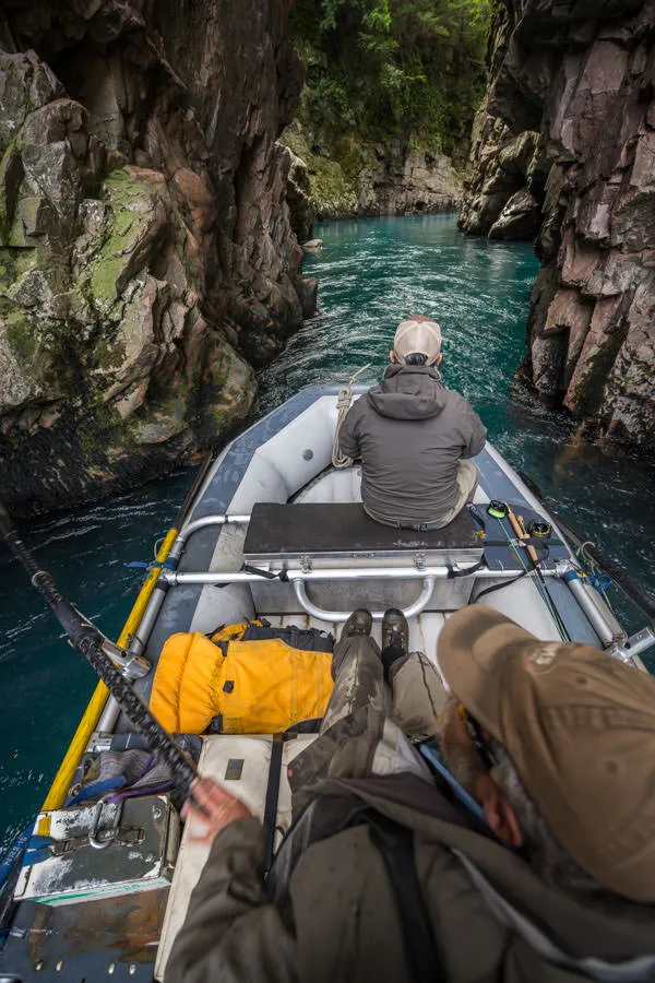 Exploring a canyon in Chile