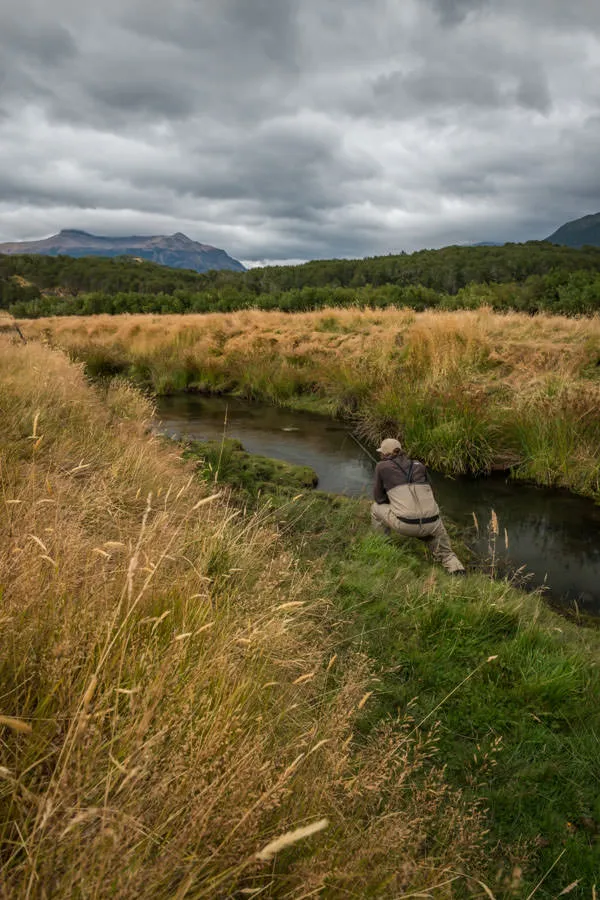 spring creek fishing in Chile
