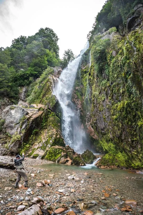 Small stream fishing in Chile