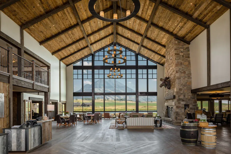 Luxury fishing lodge