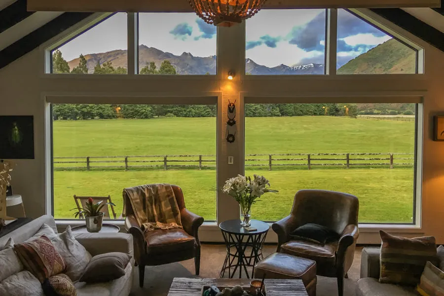 view from living room