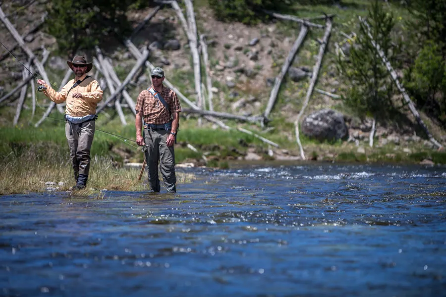 Guided fishing in Yellowstone National Park