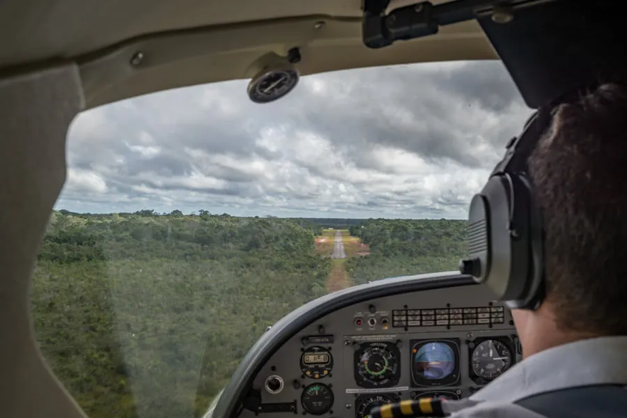 landing at lodge