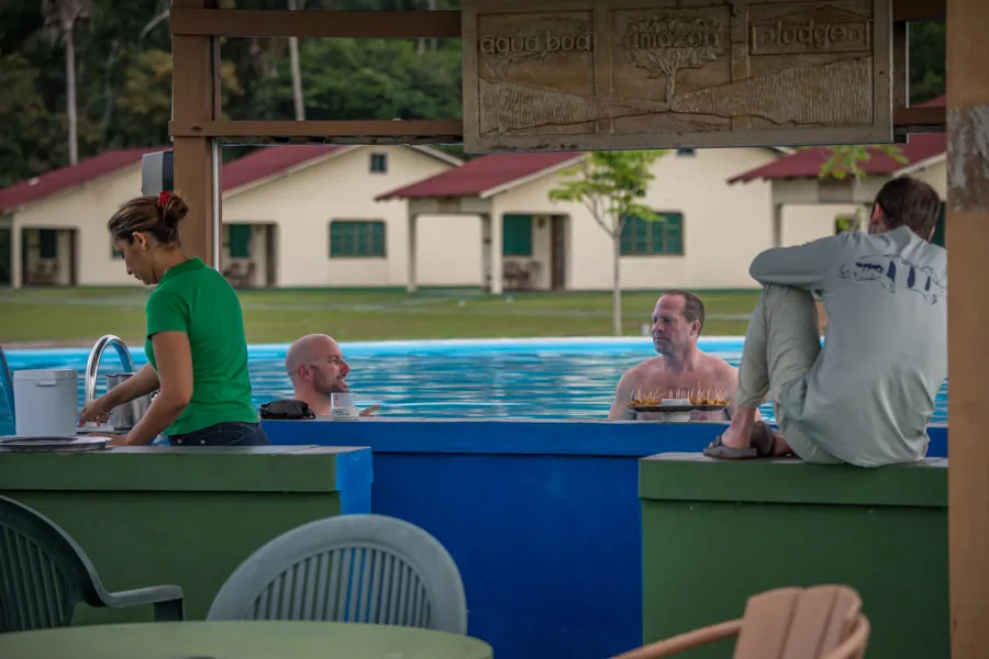 after fishing pool