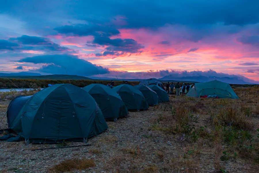 fly out camping AK