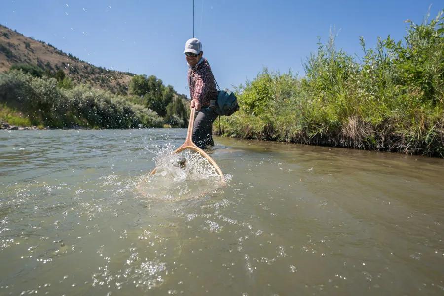 Fish position drastically changes with peak flows. As energetically driven creatures the trout flock to areas of refuge. Most trout refugee camps are found along the banks as the river rages by.