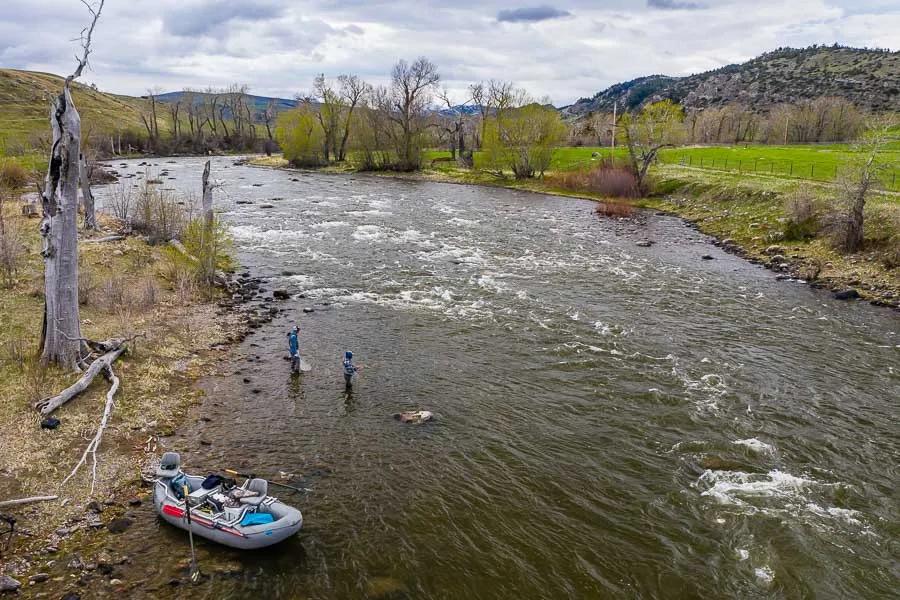 river bend When water is cold look for trout in slower water such as the inside of river bends