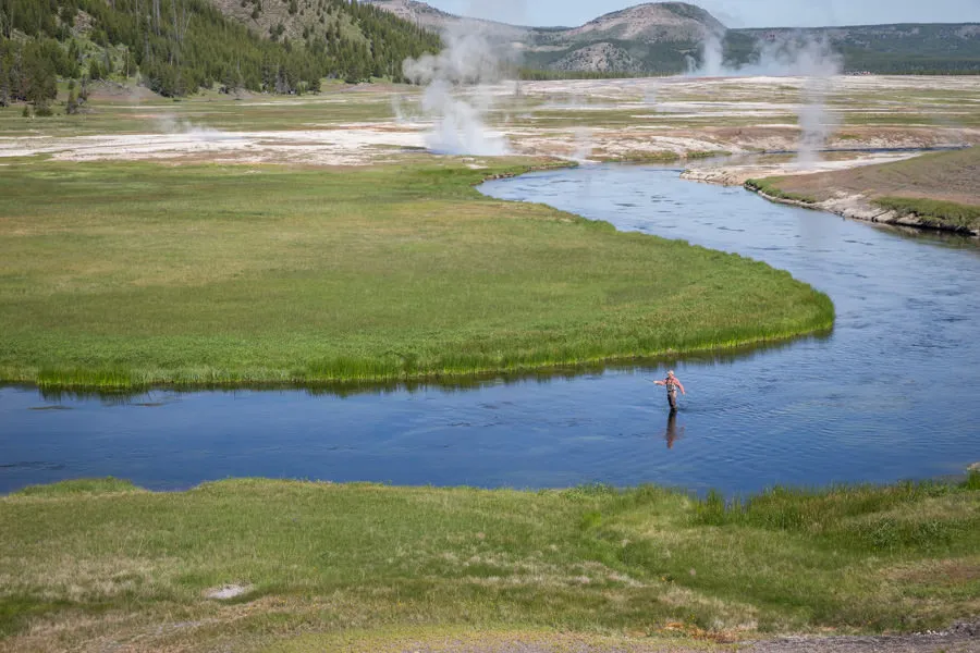 fly fishing yellowstone park