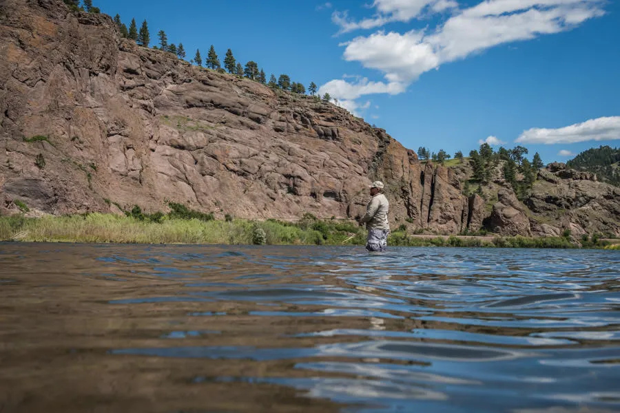 Wading Missouri River
