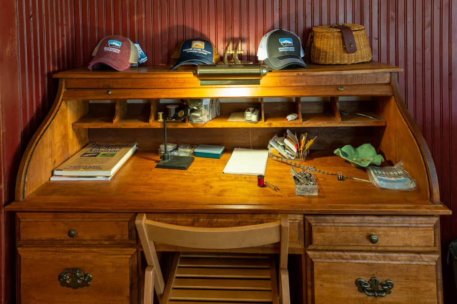 Fly tying desk