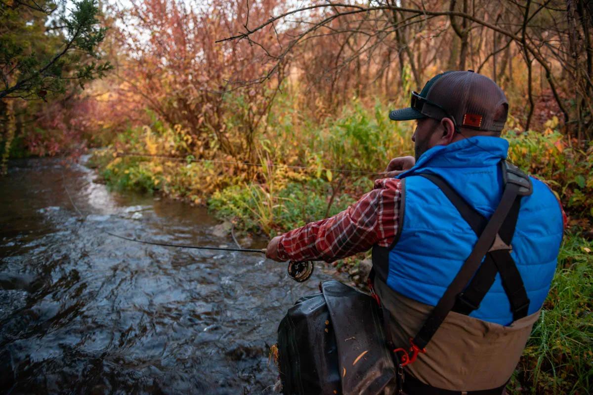Bow and arrow casts are effective when fishing within the confines of small streams Bow and arrow casts are effective when fishing within the confines of small streams