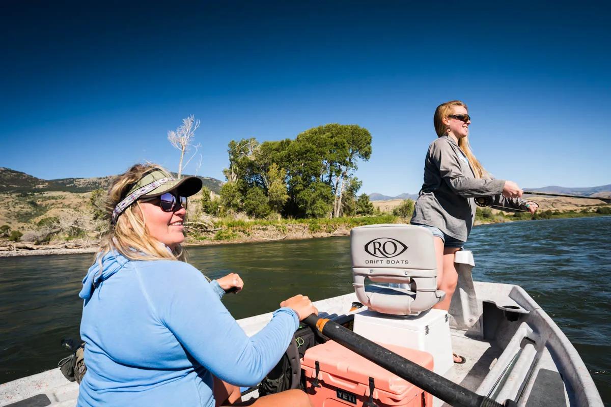 Yellowstone River fly fishing in August