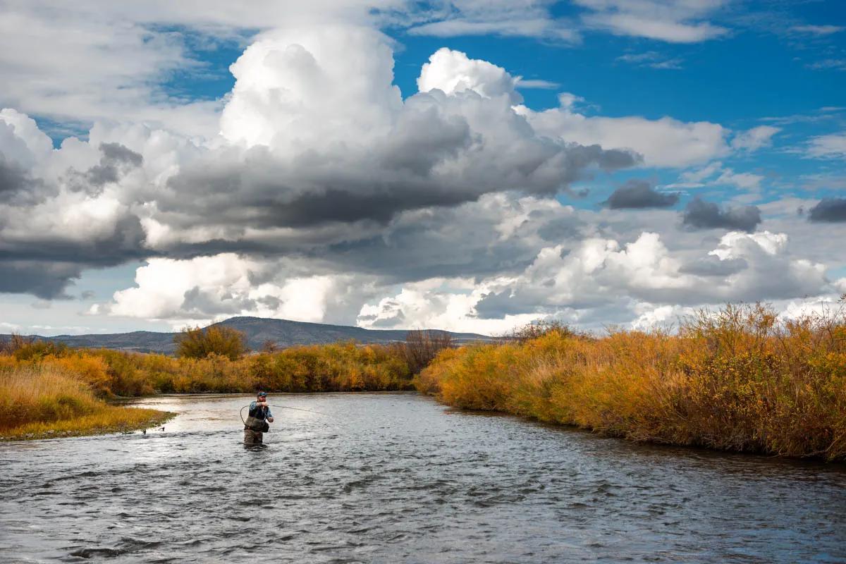 Blue Winged Olive hatches and aggressive brown trout make the East Gallatin a good place to fish in October