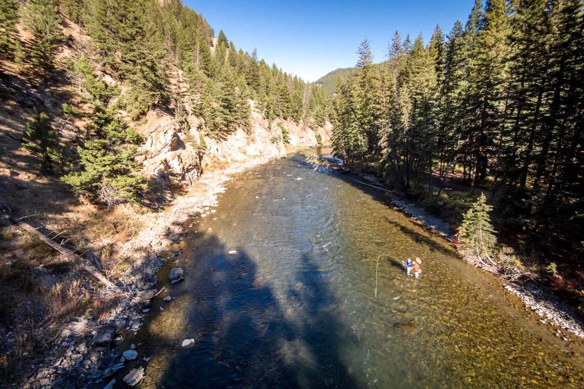 June fly fishing on the Gallatin River When snowmelt eases in June the Gallatin River provides exceptional fishing opportunities
