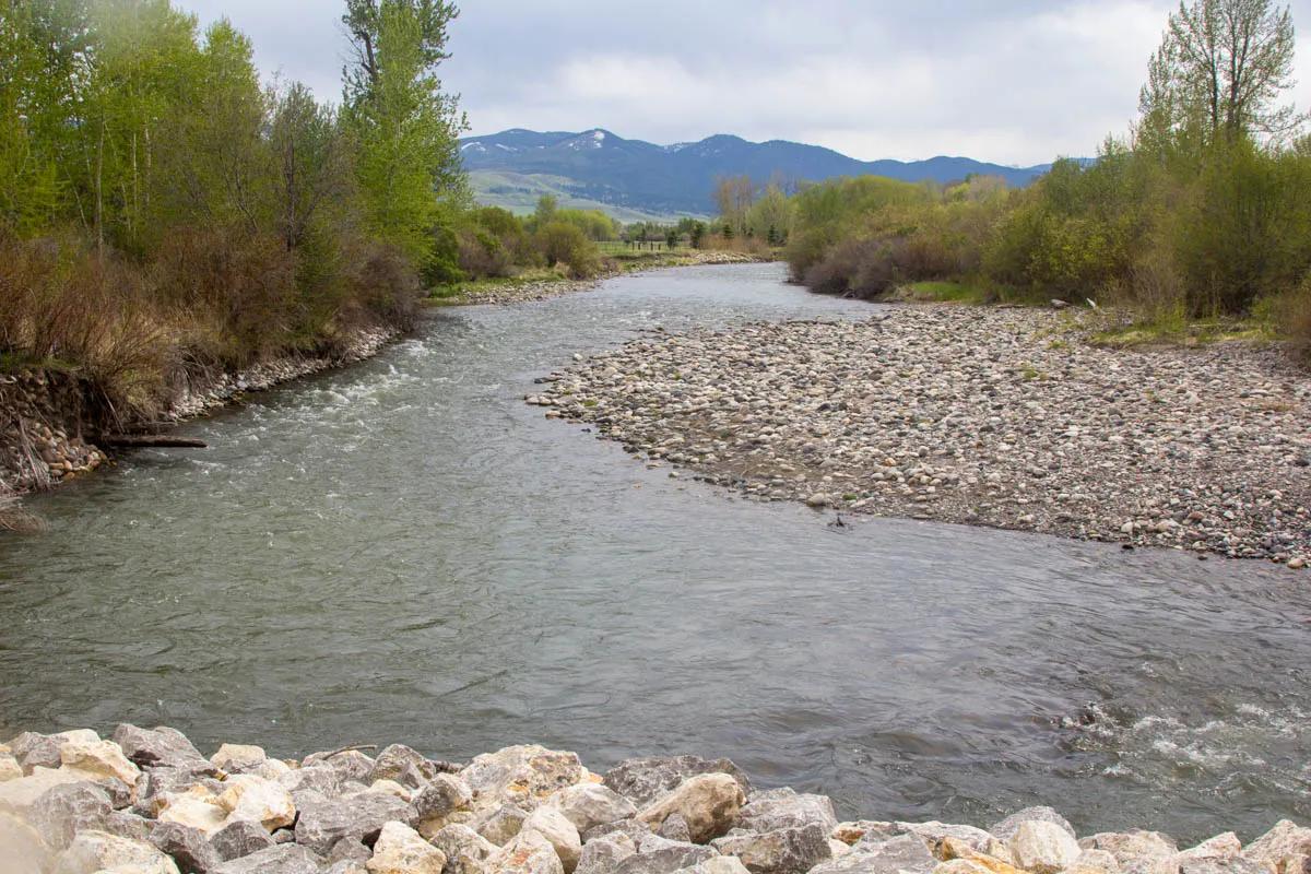 May is the wettest month of the year on the Gallatin River