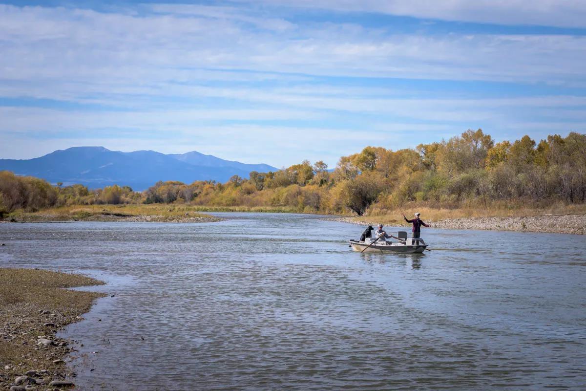 Prior to runoff in April, aggressive brown trout keep things interesting on the Jefferson River