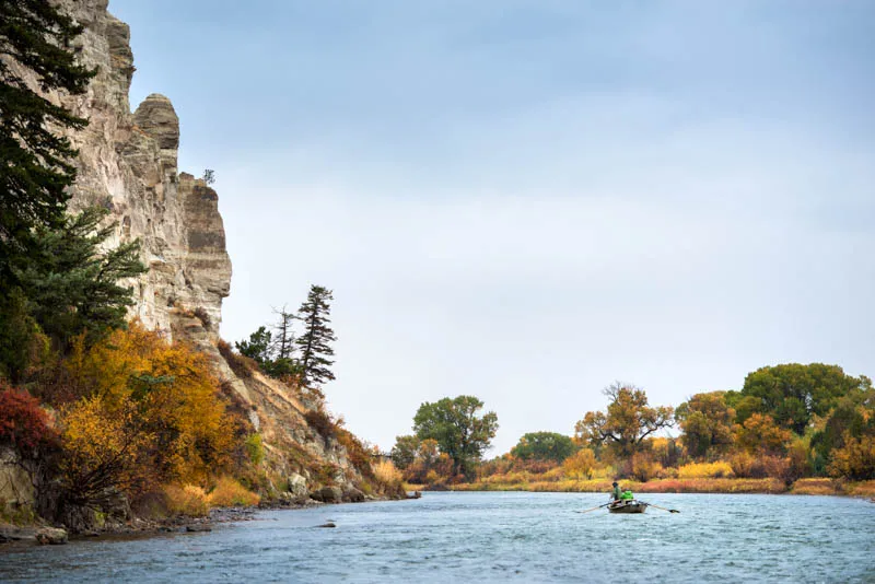 The Madison River below Black's Ford features dramatic scenery
