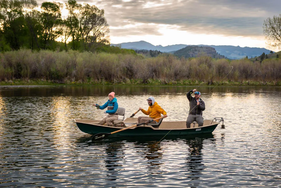 Hooked up at first light on the Missouri River near Craig, Montana