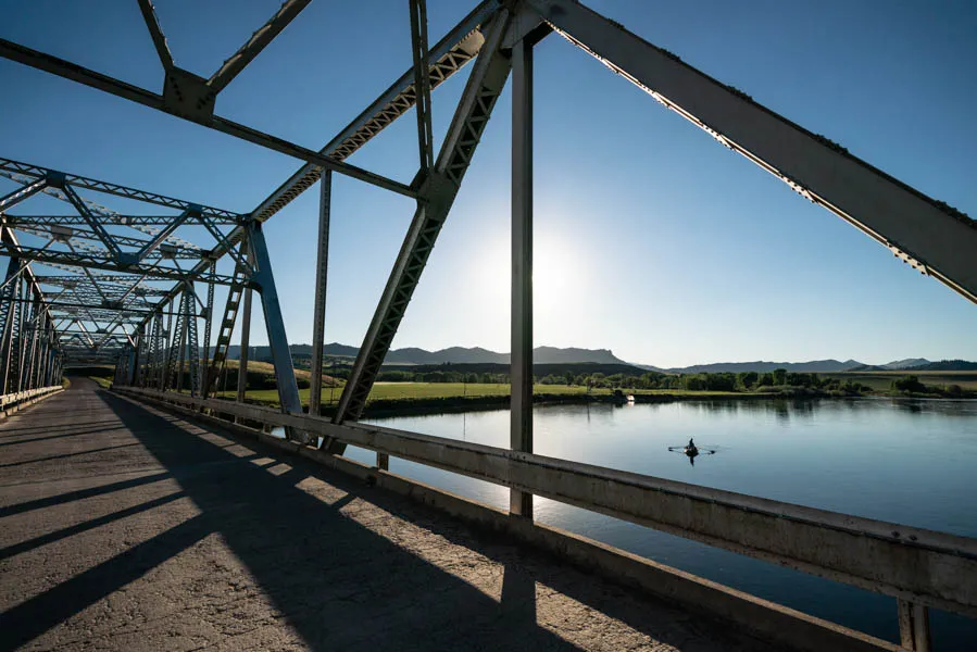 The view from Wolf Creek Bridge