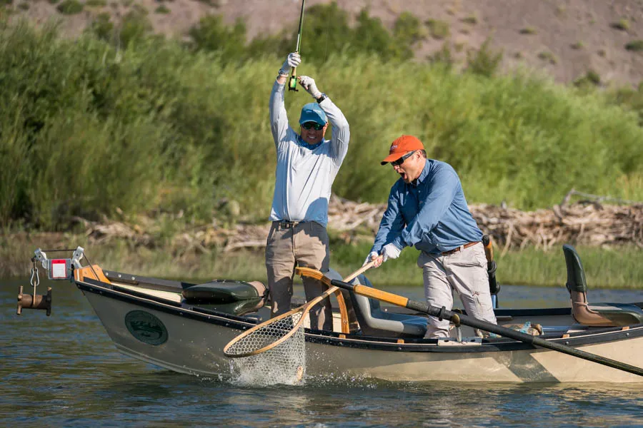 Bottom of the net on the Yellowstone River